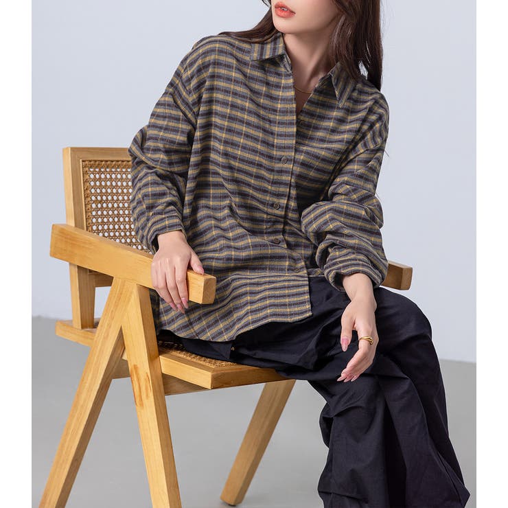 チェックシャツ レディース 長袖 | teddyshop | 詳細画像16 