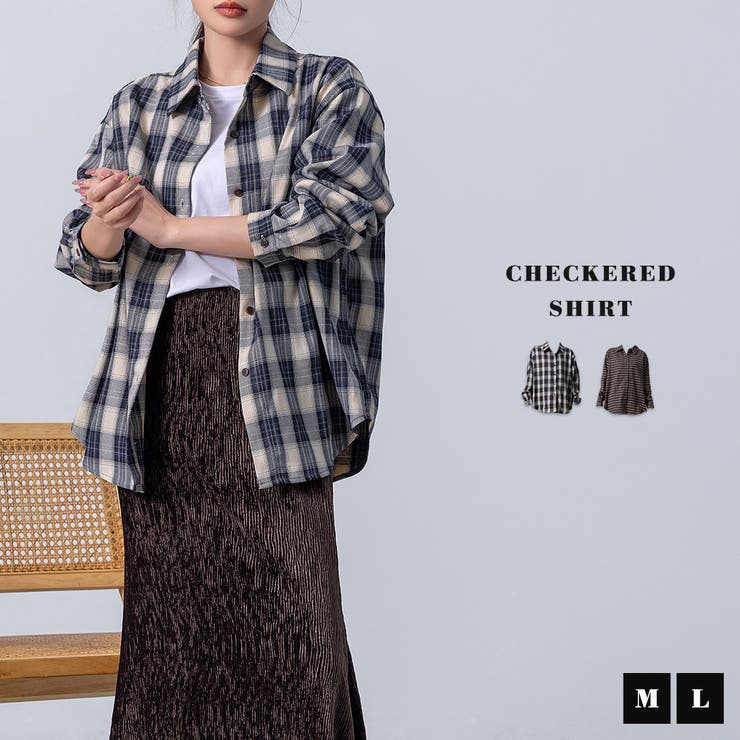 チェックシャツ レディース 長袖 | teddyshop | 詳細画像2 