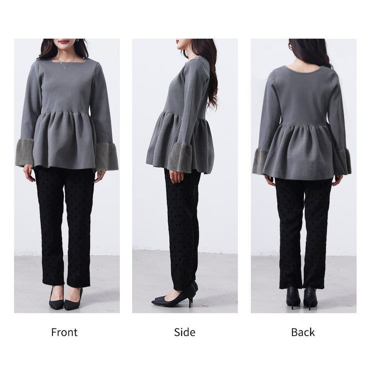 ペプラム ニット トップス | teddyshop | 詳細画像29 