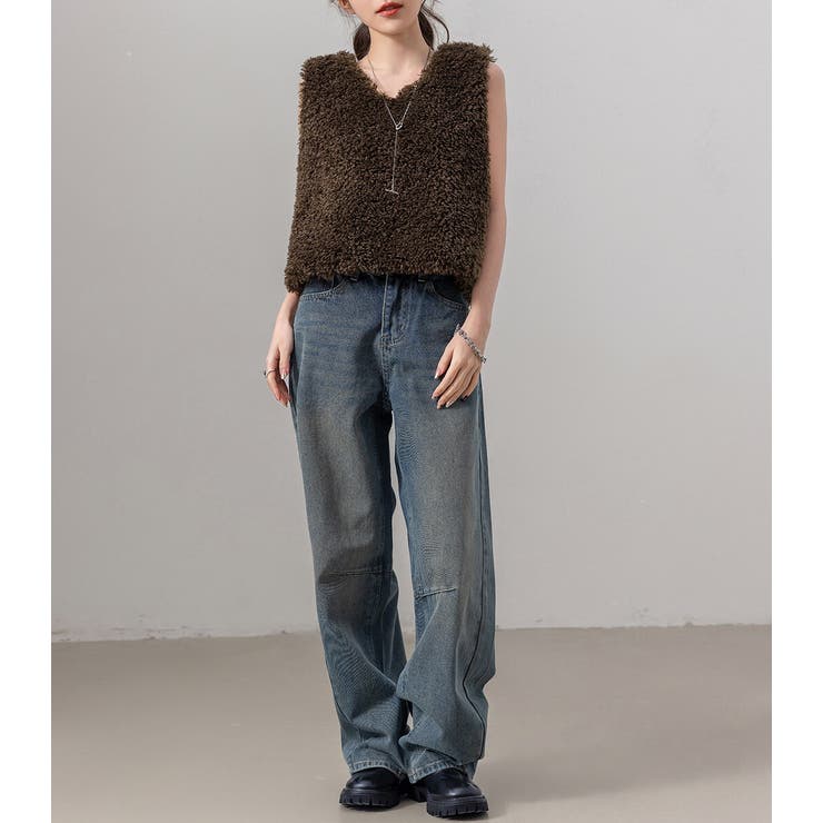 プードルファー ベスト レディース | teddyshop | 詳細画像10 