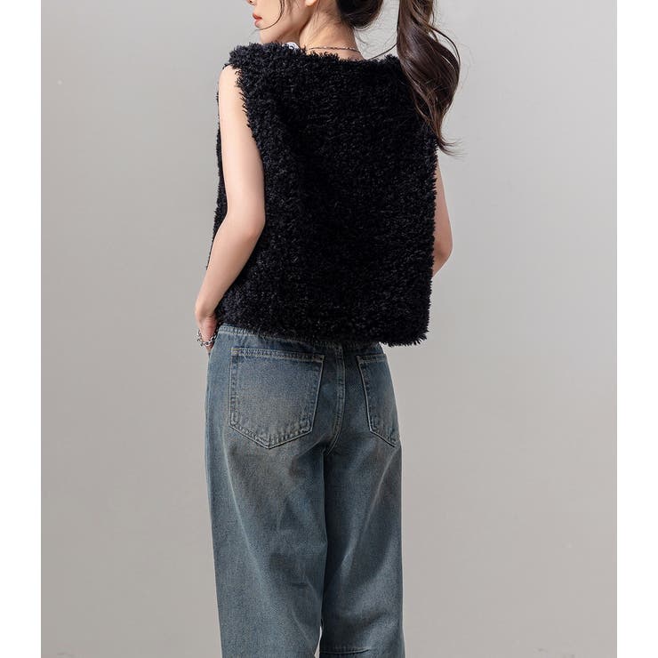 プードルファー ベスト レディース | teddyshop | 詳細画像14 