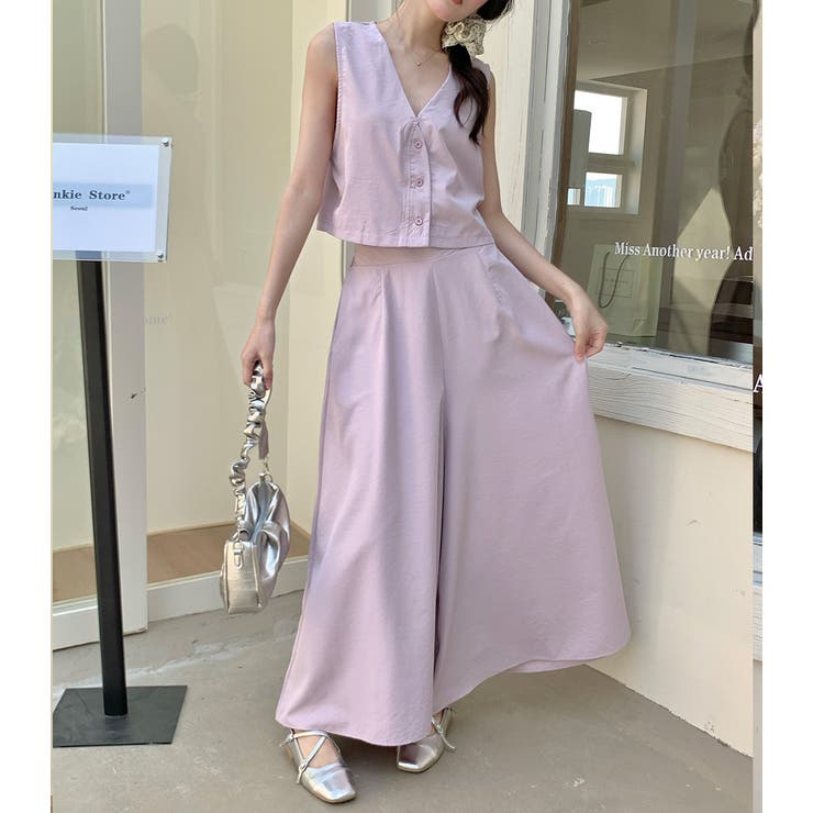 セットアップ ベスト ワイドパンツ ツーピース 夏 韓国 nr9229 yss-ladysuit29-1.jpg