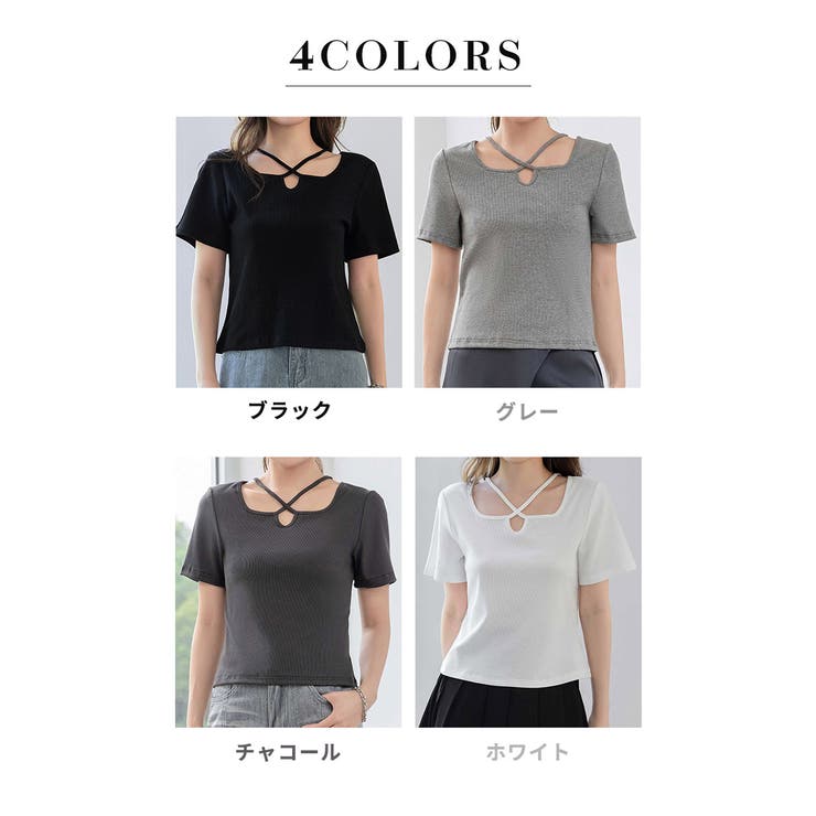 Tシャツ リブ トップス | teddyshop | 詳細画像5 