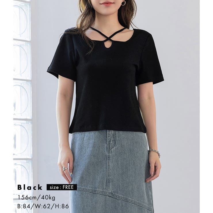 Tシャツ リブ トップス | teddyshop | 詳細画像7 