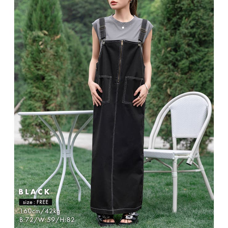 ジャンパースカート レディース マキシ丈 | teddyshop | 詳細画像9 