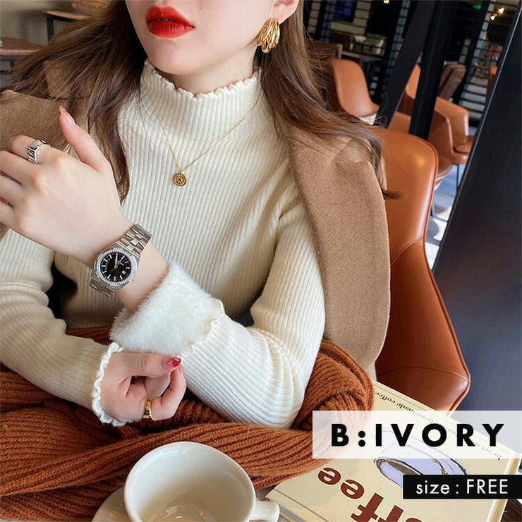 「ずっと寒さと縁切り」裏起毛 ニット シャギー | teddyshop | 詳細画像17 