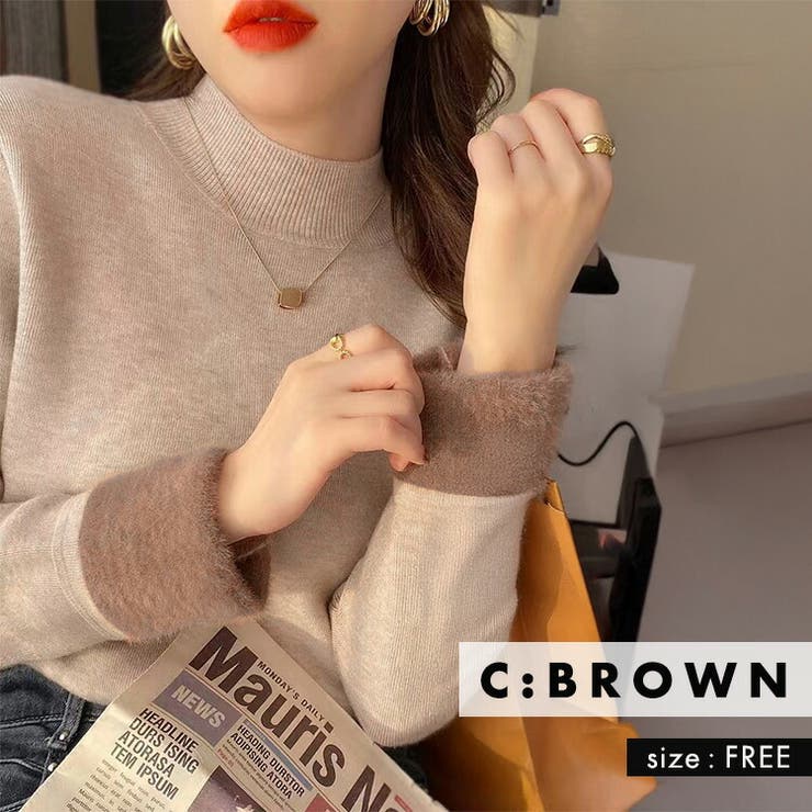 「ずっと寒さと縁切り」裏起毛 ニット シャギー | teddyshop | 詳細画像25 