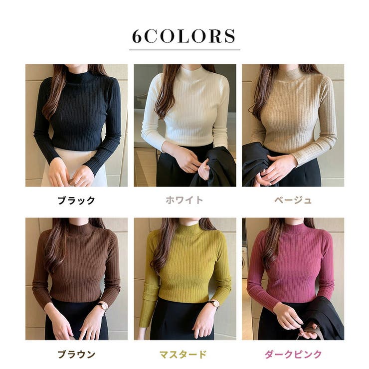 ニット トップス 全6色[品番：TY000009285]｜teddyshop