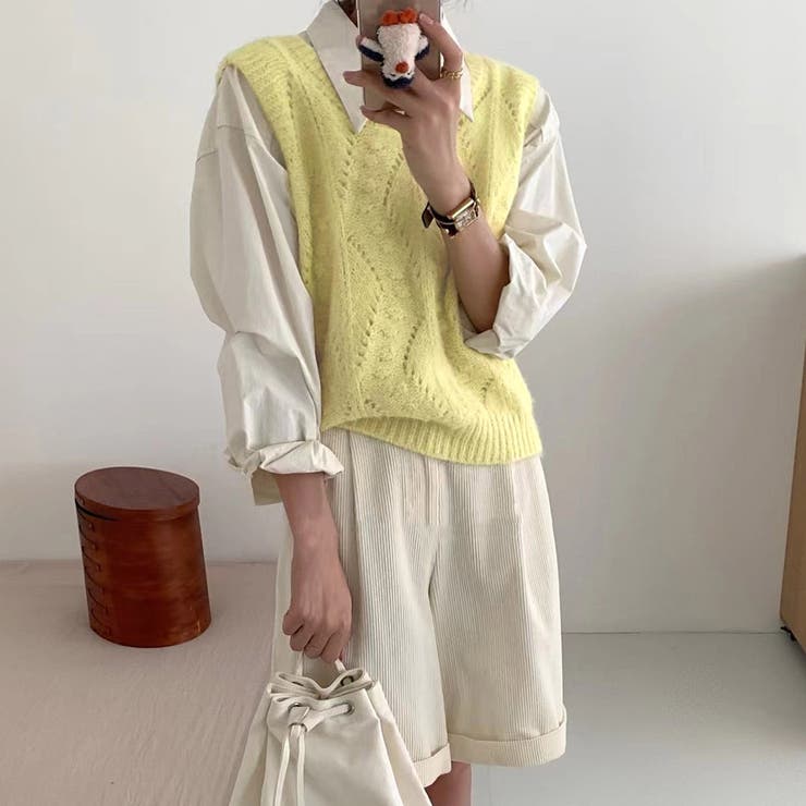 ニットベスト レディース 全4色 | teddyshop | 詳細画像17 