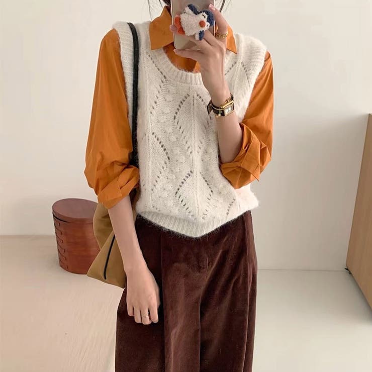 ニットベスト レディース 全4色 | teddyshop | 詳細画像8 