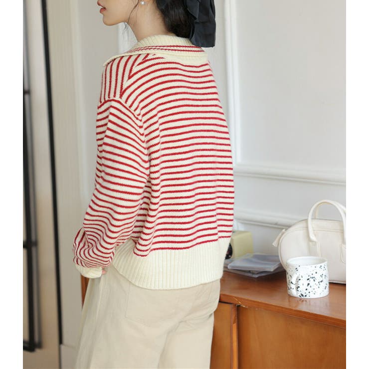 「スキッパーで小顔見せ」ニット スキッパー レディース | teddyshop | 詳細画像17 