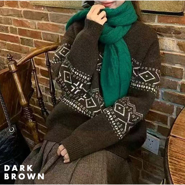 「ボリューム投入でキュート＋」ノルディック柄 ニット セーター | teddyshop | 詳細画像13 