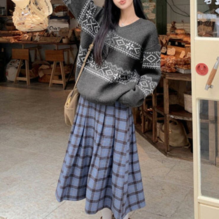 「ボリューム投入でキュート＋」ノルディック柄 ニット セーター | teddyshop | 詳細画像9 