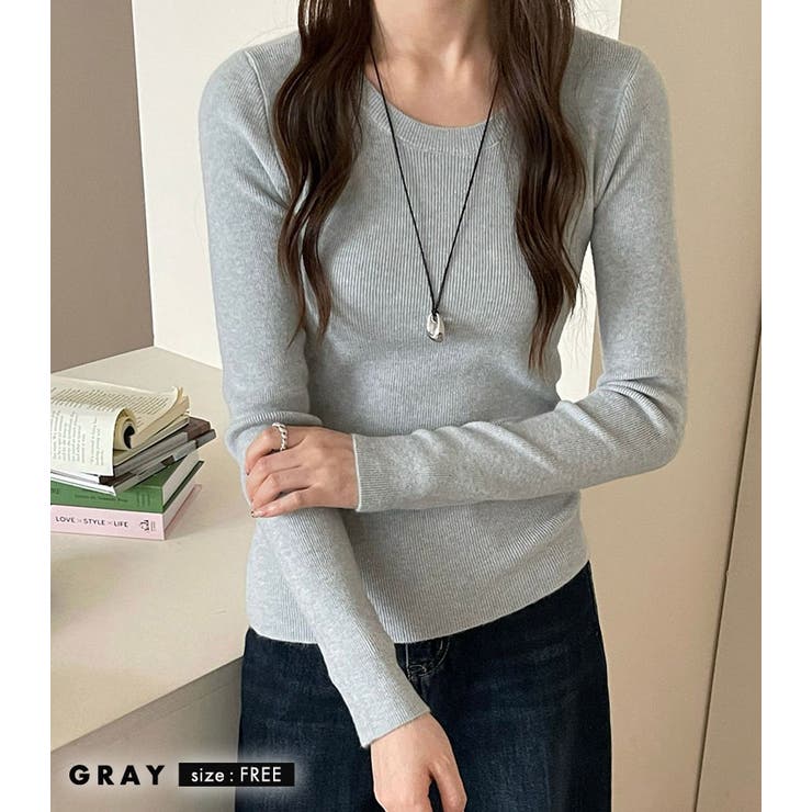 リブニット トップス 全10色 | teddyshop | 詳細画像13 