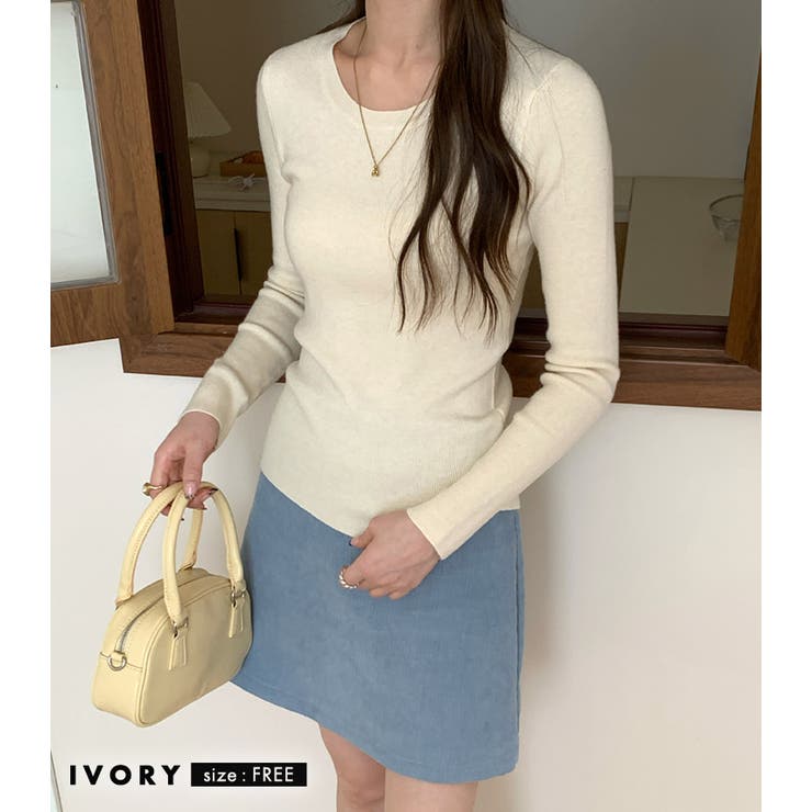 リブニット トップス 全10色 | teddyshop | 詳細画像16 