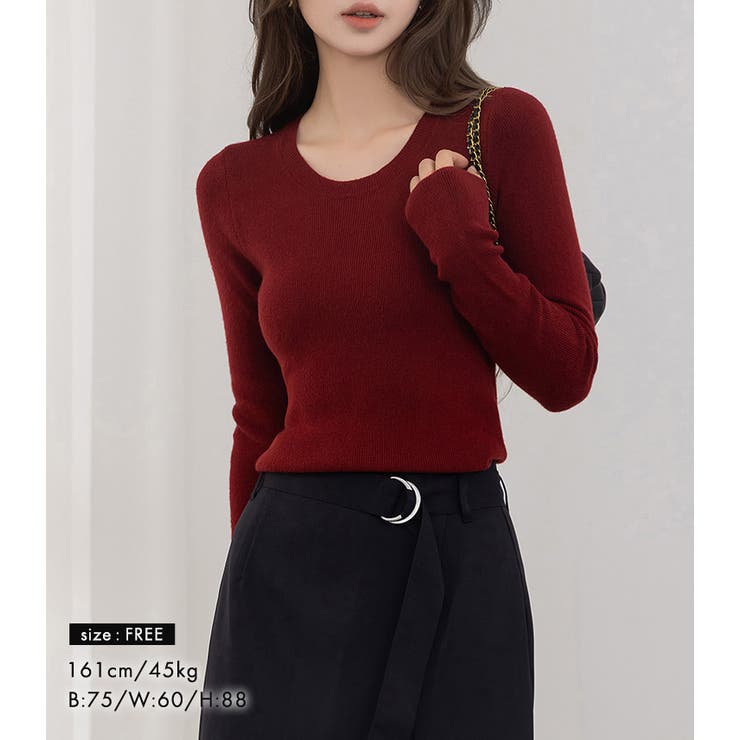 リブニット トップス 全10色 | teddyshop | 詳細画像25 
