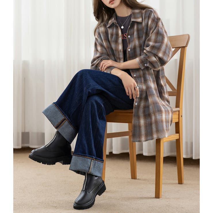 チェックシャツ レディース 全2色 | teddyshop | 詳細画像12 