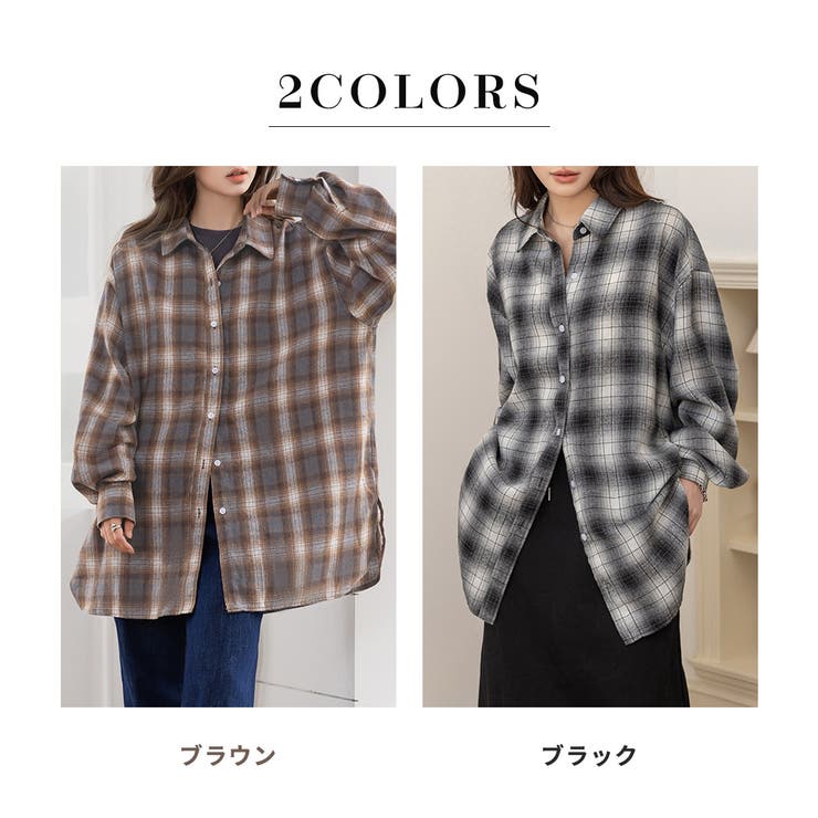 チェックシャツ レディース 全2色 | teddyshop | 詳細画像5 