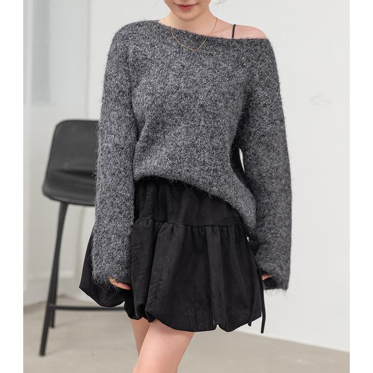 「ヘリンボーン編みが違う表情を」ニット セーター レディース | teddyshop | 詳細画像14 