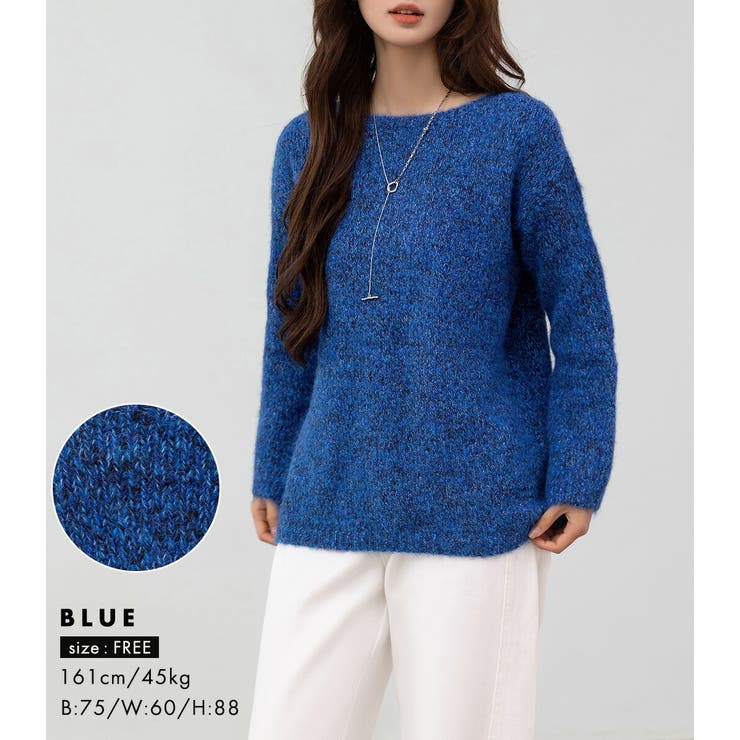 「ヘリンボーン編みが違う表情を」ニット セーター レディース | teddyshop | 詳細画像18 