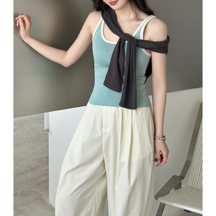 「1枚で差がつく大人の配色」タンクトップ レディース 全4色 | teddyshop | 詳細画像15 