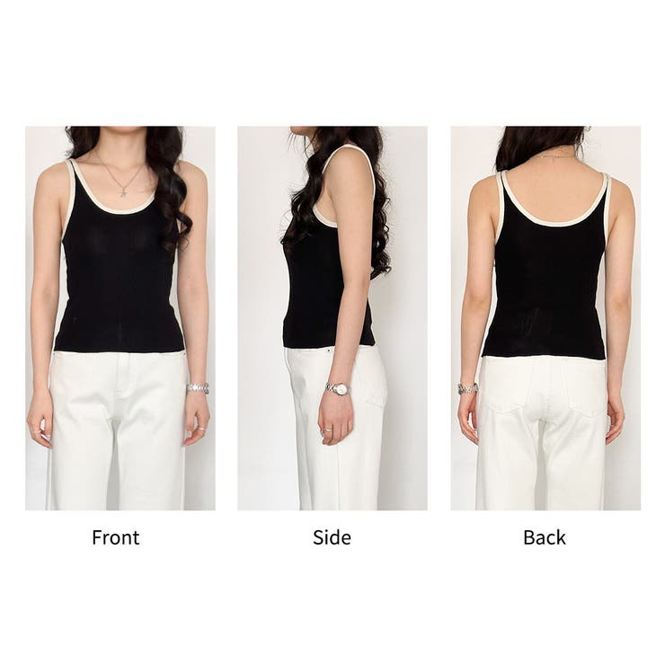 「1枚で差がつく大人の配色」タンクトップ レディース 全4色 | teddyshop | 詳細画像19 