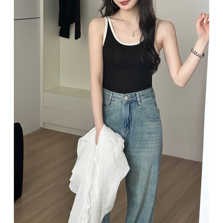 「1枚で差がつく大人の配色」タンクトップ レディース 全4色 | teddyshop | 詳細画像8 