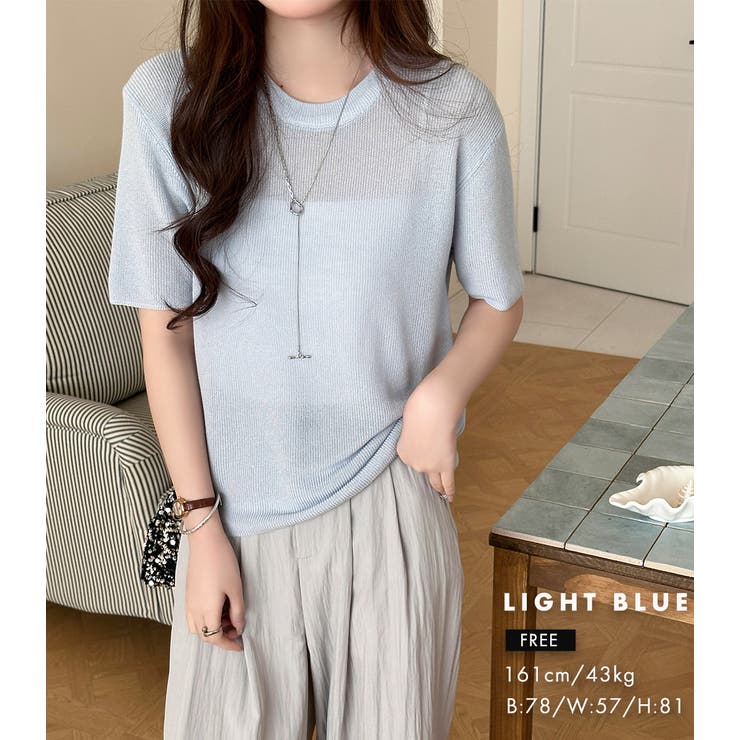 シアー サマーニット 全5色 | teddyshop | 詳細画像31 