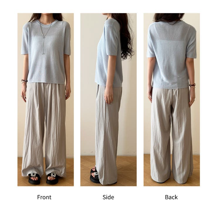 シアー サマーニット 全5色 | teddyshop | 詳細画像38 