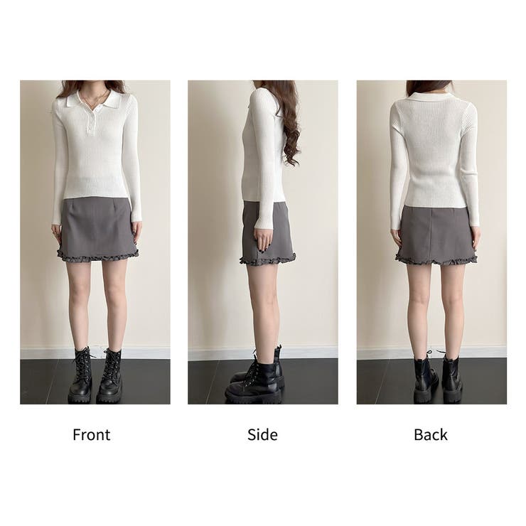 ポロニット リブ 全4色 | teddyshop | 詳細画像24 