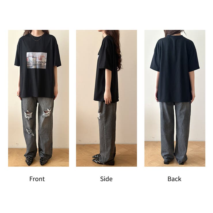 「リラクシーなオーバーサイズ」Tシャツ フォトプリント レディース | teddyshop | 詳細画像29 