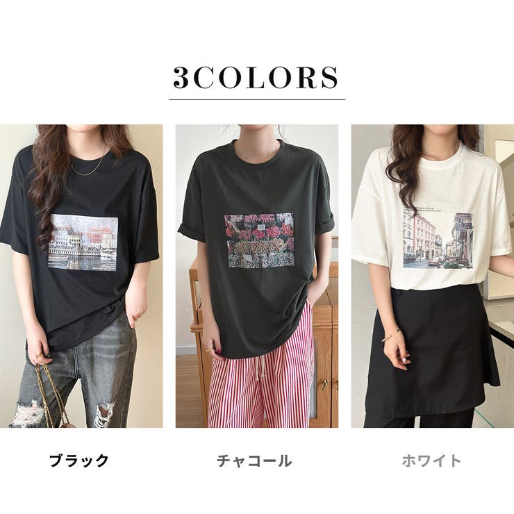 「リラクシーなオーバーサイズ」Tシャツ フォトプリント レディース | teddyshop | 詳細画像5 