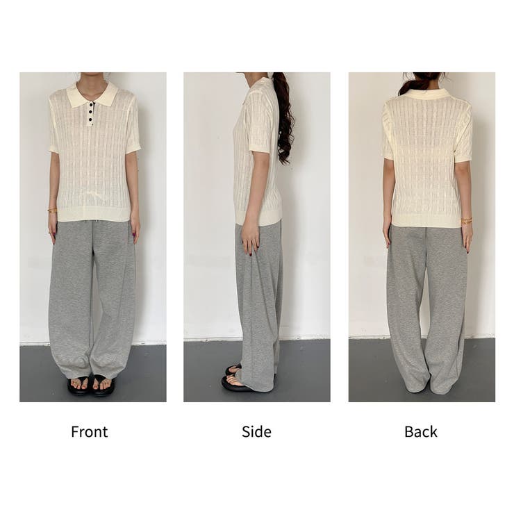 ポロニット リブ 全4色 | teddyshop | 詳細画像30 