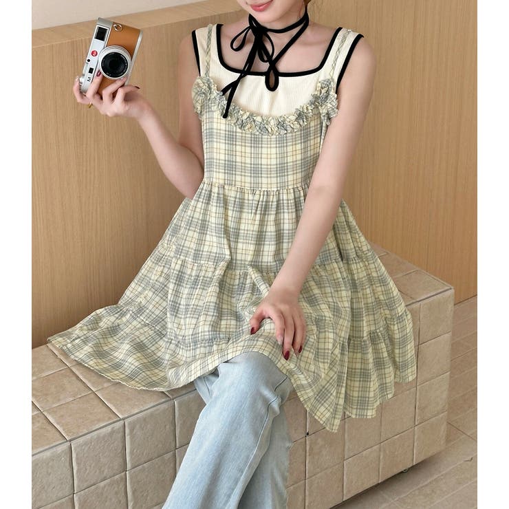 「ちょっぴり乙女要素を足して」キャミソール ミニ丈 ワンピース | teddyshop | 詳細画像10 