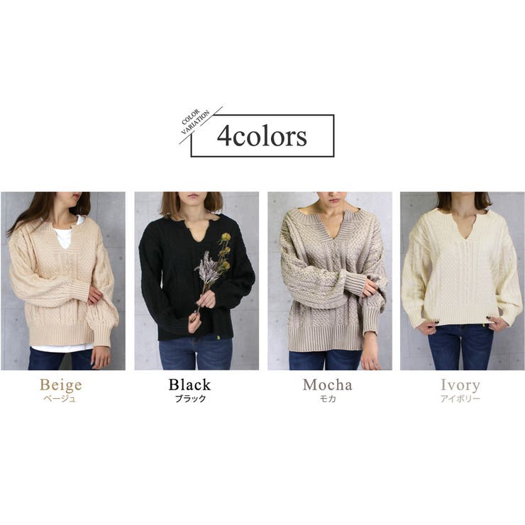 キーネック セーター 長袖 | teddyshop | 詳細画像7 