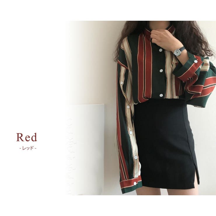 カラーシャツ ブラウス 秋冬 | teddyshop | 詳細画像4 