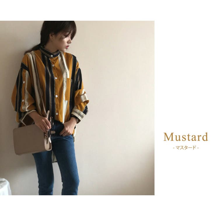 カラーシャツ ブラウス 秋冬 | teddyshop | 詳細画像3 