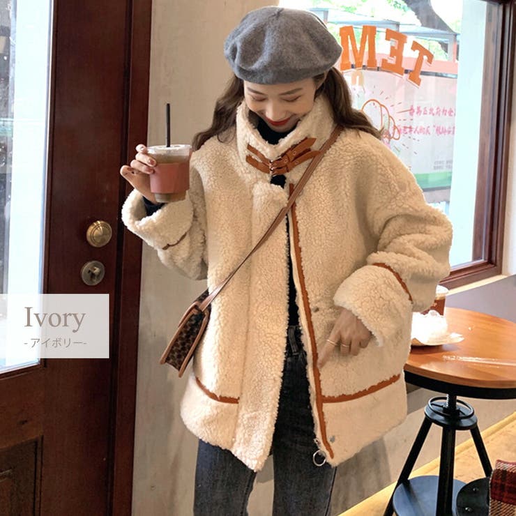アイボリー フリースジャケット ボタン付き （CANADA GOOSE カナダ 