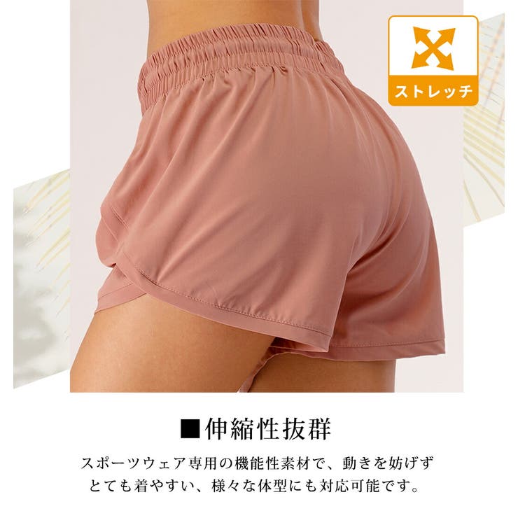 ヨガパンツ レディース インナー付きショートパンツ | teddyshop | 詳細画像16 