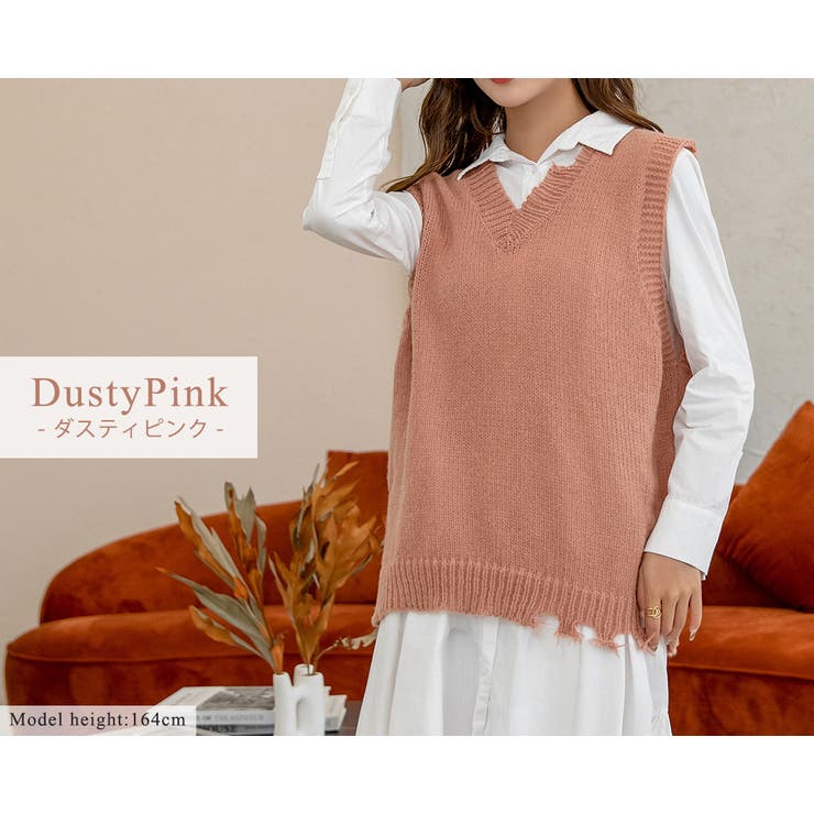 ニットベスト レディース 秋冬 品番 Ty Teddyshop テディーショップ のレディースファッション通販 Shoplist ショップリスト