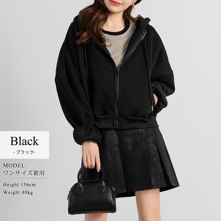 スウェット ジップパーカー オーバーサイズ | teddyshop | 詳細画像24 