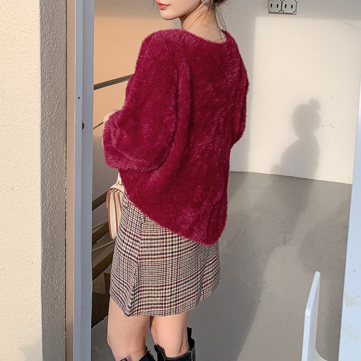 ニットセーター シャギーニット ふわふわ[品番：TY000006761