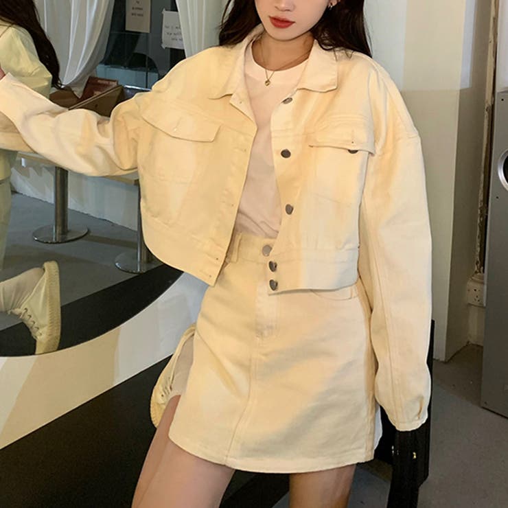 セットアップ デニムジャケット スカート | teddyshop | 詳細画像1 