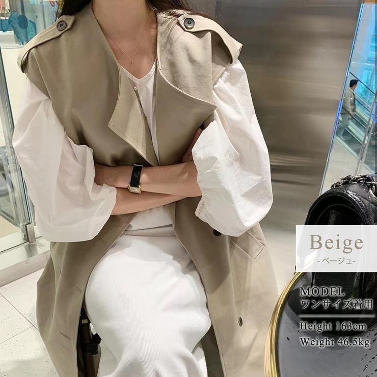 ジレ ロング ノースリーブ | teddyshop | 詳細画像4 