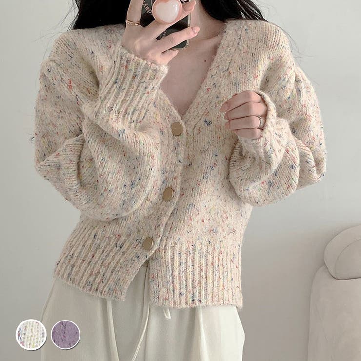 カーディガン ニット ショート丈 | teddyshop | 詳細画像1 