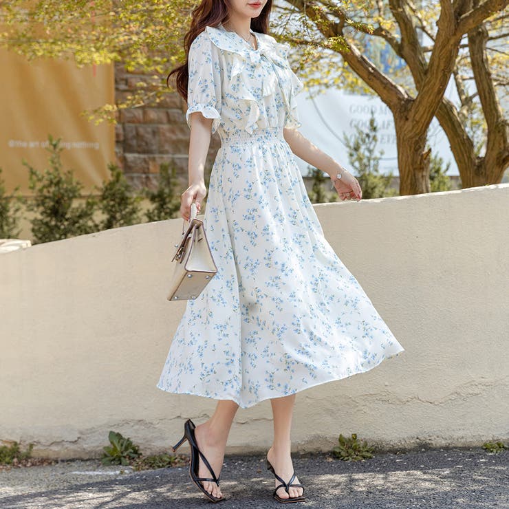 リゾートワンピース ボウタイワンピース Aライン | teddyshop | 詳細画像22 