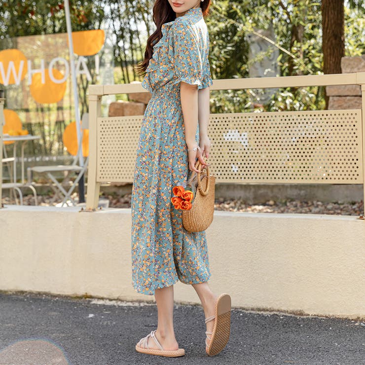 リゾートワンピース ボウタイワンピース Aライン | teddyshop | 詳細画像34 