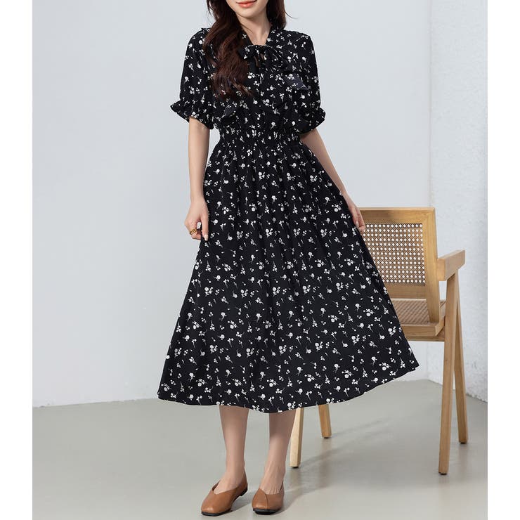 リゾートワンピース ボウタイワンピース Aライン | teddyshop | 詳細画像45 