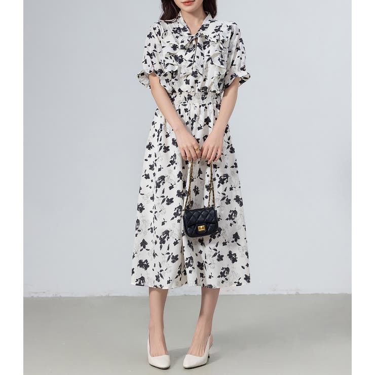 リゾートワンピース ボウタイワンピース Aライン | teddyshop | 詳細画像48 