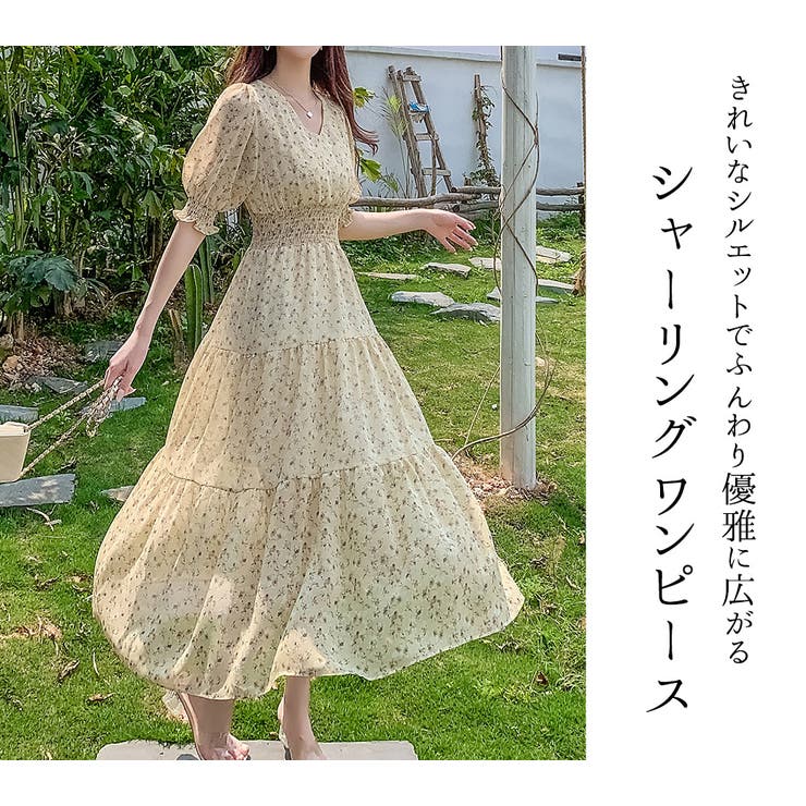 ワンピース Vネック 花柄 | teddyshop | 詳細画像2 